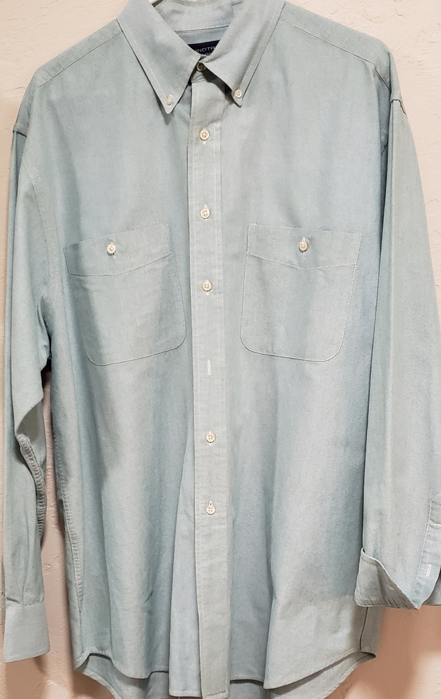 ☕Round tree and Yorke oxford men's button up shirt